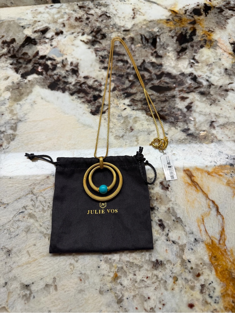 Julie Vos | Hydra Pendant Turquoise